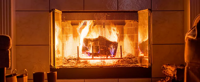 Mendota Hearth Landscape Fireplace Installation in Bell, California