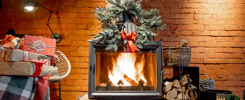 Travis Industries Linear Gas Fireplace Installation in Bell, California